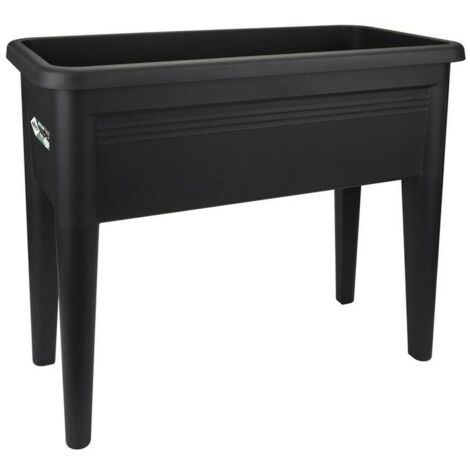 Elho – Table de culture XXL Green Basics – 75,5 x 36,5 x 65,1 cm – Plastique recyclé résistant aux UV et gel – Potager surélevé pour balcon