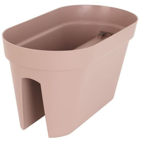 ARTEVASI Jardiniere pour balcon Capri - 30 x 60 x H 30 cm - 26,8 L - Gris taupe (1/4)