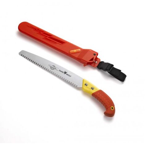 Outils Wolf – Couteau-scie repliable 27,5 cm – Lame en acier japonais pour coupe rapide – Dentition sans avoyage – Fourreau inclus (1/3)