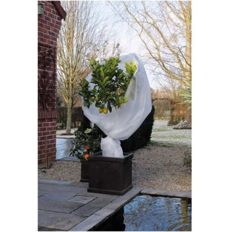 Nature Couverture en polaire dhiver 30 g/m2 Blanc 2x10 m (1/5)