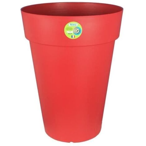 RIVIERA Pot de fleurs Soleilla - Rond - O 40 x 53 cm - Rouge (1/2)