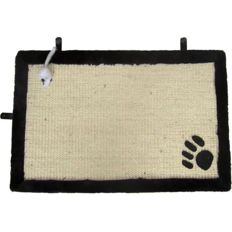 AIME Tapis griffoir avec jouet suspendu - 35 x 55 cm - Pour chat (1/5)