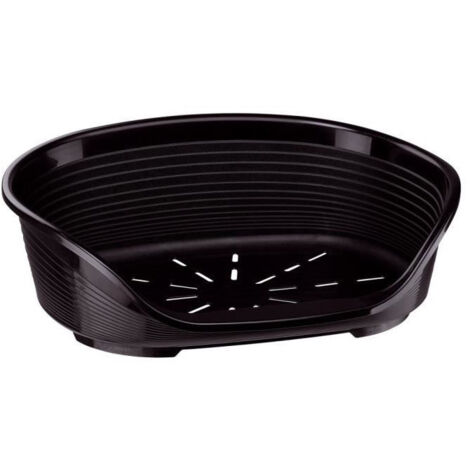 Ferplast – Panier pour chien Siesta Deluxe 8 noir 82x59,5x25cm – Plastique robuste et recyclable – Confort optimal – 70208917