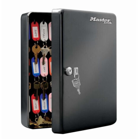 Master Lock – Armoire à clés M – Acier – Verrouillage à clé – 50 clés – Montage en saillie – Dimensions 30x23.9x9.8 cm