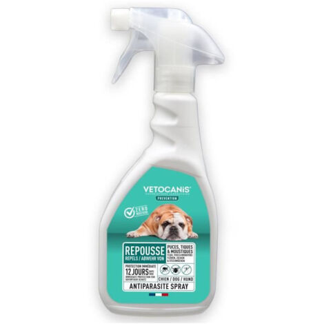 VETOCANIS Spray anti-puces, anti-tiques et anti-moustiques - Pour Chien - 500 ml (1/5)