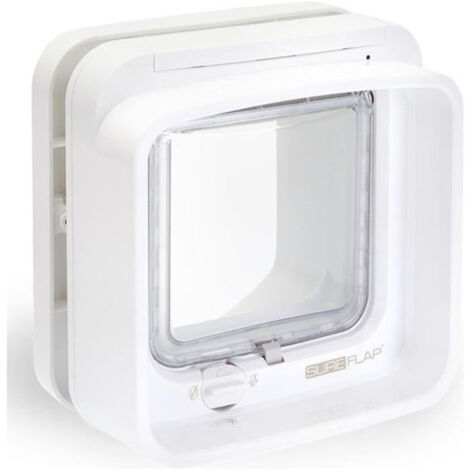 Chatière à puce électronique DualScan – Dimensions 210x210mm – Compatible avec 32 puces – Installation facile sur portes et fenêtres – Sureflap