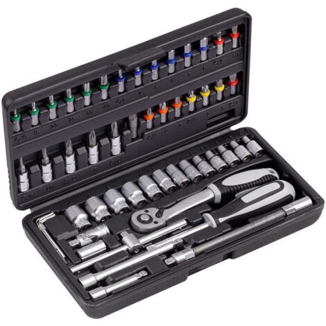 Coffret a clés et douilles CONNEX - 52 pieces - Chrome-vanadium (1/5)