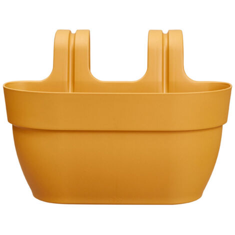 Elho Vibia Campana Easy Hanger Medium jaune miel balconnière