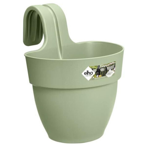 ELHO - Pot de fleurs - Vibia Campana Easy Hanger Small - Vert Pistache - Balcon exterieur - L 24.1 x W 20.5 x H 26.5 cm (1/4)