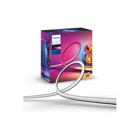Philips – Ruban LED gradient 2m – Éclairage immersif pour TV – Compatible Hue Sync Box – Couleur RGB – Alimentation secteur (1/5)