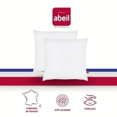 Abeil Oreillers Biome blanc 60 x 60 cm lot de 2 (1/5)