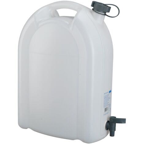 Pressol – Jerricane à eau 20 l en polyéthylène haute densité – Robinet amovible pour usage alimentaire – Dimensions 350 x 480 x 180 mm - EAU 20 L PE
