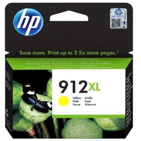HP Cartouche jet dencre 912XL - Jaune - Jet dencre - Rendement eleve - 825 pages