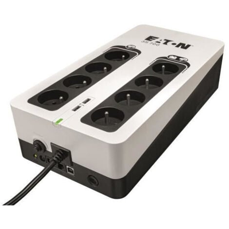 Onduleur Eaton 3S 700 FR - Off-line UPS - 3S700F - 700VA 8 prises francaises Noir/Blanc