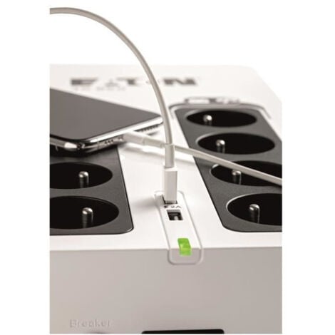 Onduleur Eaton 3S 700 FR - Off-line UPS - 3S700F - 700VA 8 prises francaises Noir/Blanc