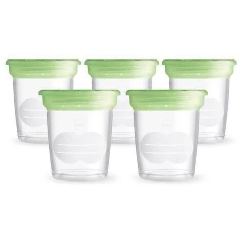 MAM Pots de conservation 120ml - Lot de 5 - Transparent (1/5)