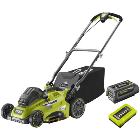 RYOBI Tondeuse 36V - coupe 40cm - 1 batterie 5,0Ah - 1 chargeur - RLM36X41H50PG (1/10)