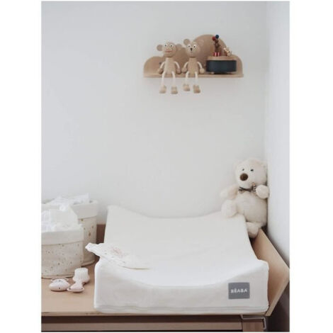 BEABA, SOFALANGE, Matelas a Langer, Made in France, Concept Brevete, Plan a langer incline, Limite les reflux, Blanc