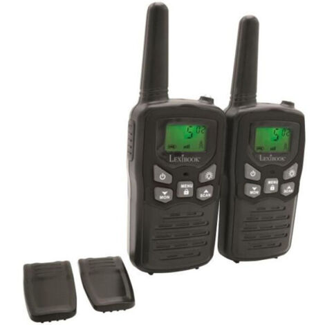 LEXIBOOK Talkie-Walkies noirs 8 kilometres de portee (1/3)