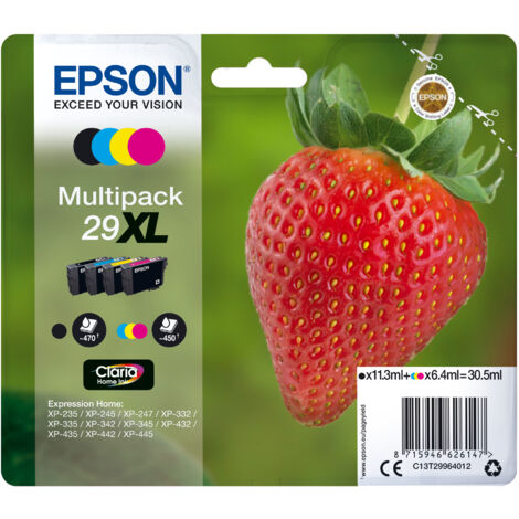 EPSON Multipack Fraise - Noir, Cyan, Magenta, Jaune XL (1/2)