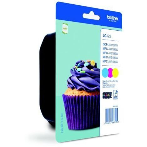 Brother LC123RBWBP Cartouche dencre Couleurs