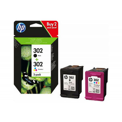 Pack Cartouche d encre HP 302 Noir + Cartouche d encre HP 302 Cyan, Magenta, Jaune
