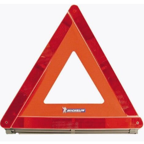 Triangle de signalisation routière homologué E20 MICHELIN 009535 réflec fluorescent ABS (1/7)