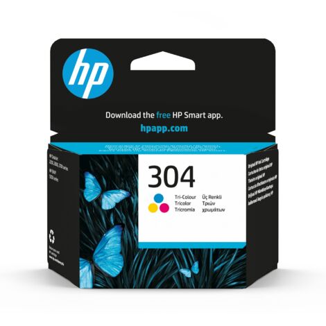 Cartouche d encre HP 304 Cyan, Magenta, Jaune (1/5)