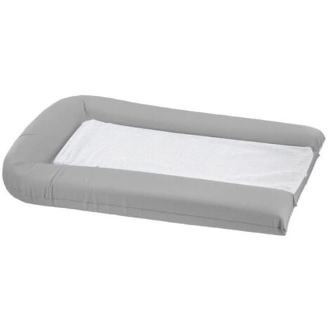 DOMIVA Matelas a langer pvc gris perle + 2 eponges