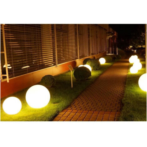 Lumisky – Boule lumineuse filaire 50cm – Éclairage d'ambiance extérieur – Alimentation secteur 220V – Résistante IP44 pour usage extérieur