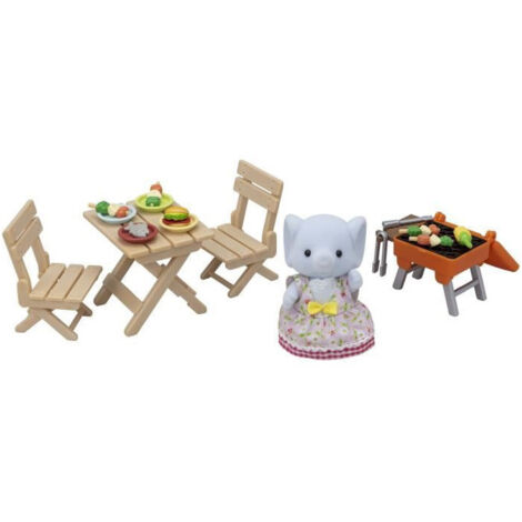 Sylvanian Families Monospace Rose Et Set De Pique-Nique - 13 Accessoires - Jouet Enfant 3 Ans Et +