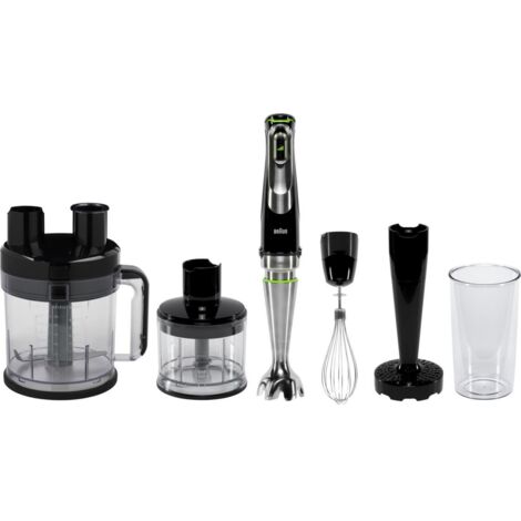 Braun Handblender Multiquick (MQ9187XLI) 1 200W Braun200W Braun 200W black Schwarz (1/10)