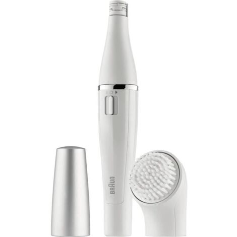 Braun FaceSpa 810 Épilateur Électrique Femme Visage et Épilation, Brosse Nettoyante, Pour Épilation et Nettoyage Du Visage