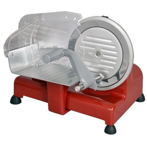 Kitchenchef – Trancheuse électrique 110W avec lame 19,5 cm en acier inoxydable – Corps en aluminium – Épaisseur de coupe jusqu'à 15 mm - KCPTR195R