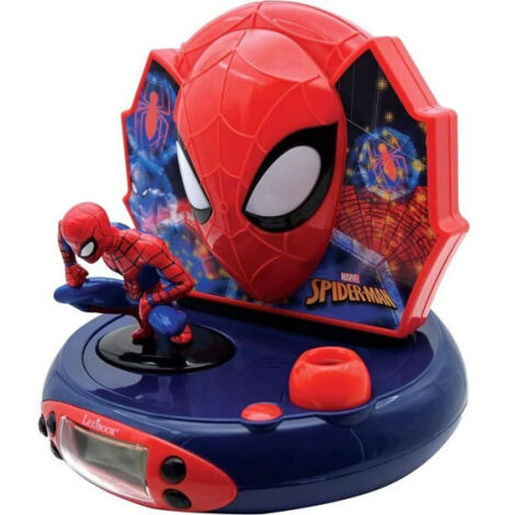 Les Tendances – Réveil lumineux enfant Spider-Man avec projection d'images – Effets sonores amusants – Veilleuse intégrée – Alimentation par piles (1/10)
