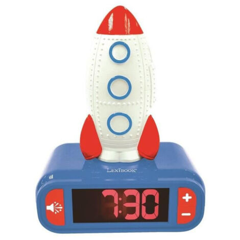 Jeu d éveil Lexibook Réveil digital veilleuse lumineuse Space Fusée 3D (1/5)