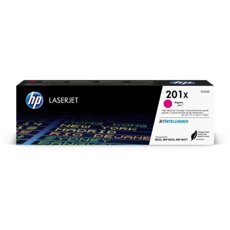 HP 201X toner LaserJet magenta grande capacite authentique CF403X pour HP Color LaserJet Pro M252/M274/M277 (1/5)