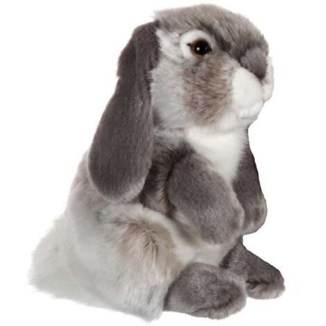 Peluche Gipsy Lapin 18 cm Gris (1/2)