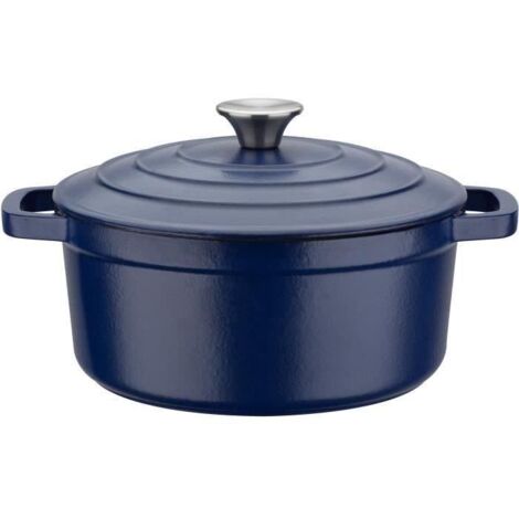 GSW - Blue Magic - Marmite - Ø 20 cm - Fonte d'acier - Bleu - Tous feux dont induction (1/5)