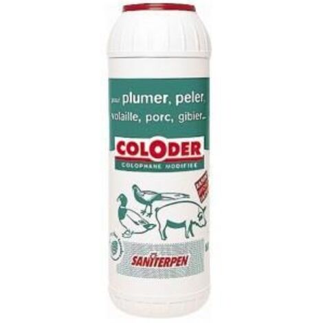 SANITERPEN Resine de colophane en poudre Coloder - Pour volaille et gibier - 600 g (1/3)