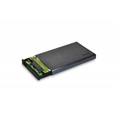 Boitier externe Port Designs USB Type C pour disque dur SATA 2.5 Gris