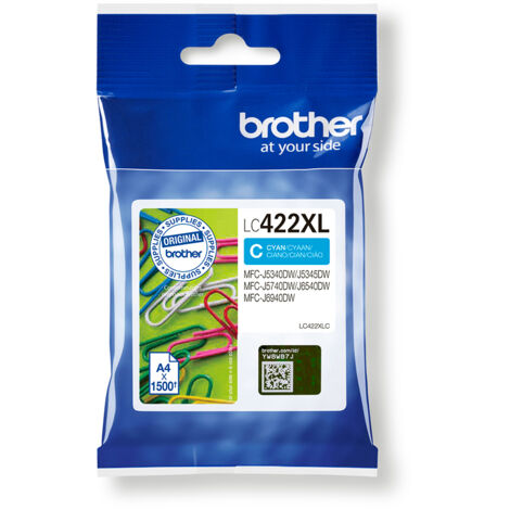 Brother LC-422XLC cartouche d'encre 1 pièce(s) Original Cyan
