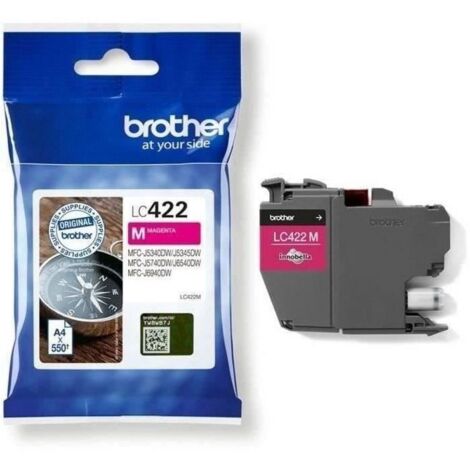 Cartouche LC422M - BROTHER - Magenta - 550 p - Pour Business Smart MFC-J5340DW, MFC-J5345DW, MFC-J5740DW, MFC-J6540DW et MFC-J69 (1/5)
