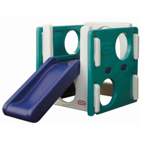 Little Tikes Toboggan Intérieur/Extérieur Vert, Blanc et Bleu Pour Enfants de 18 Mois a 4 Ans