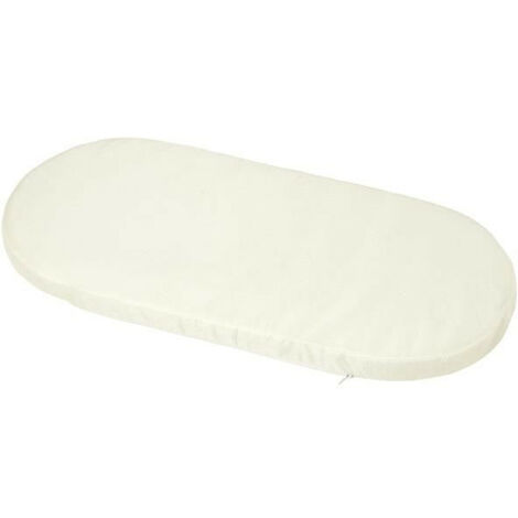 Matelas de landeau - 72 x 32 cm - Ep. 4 cm - Beige Ecru - TINEO