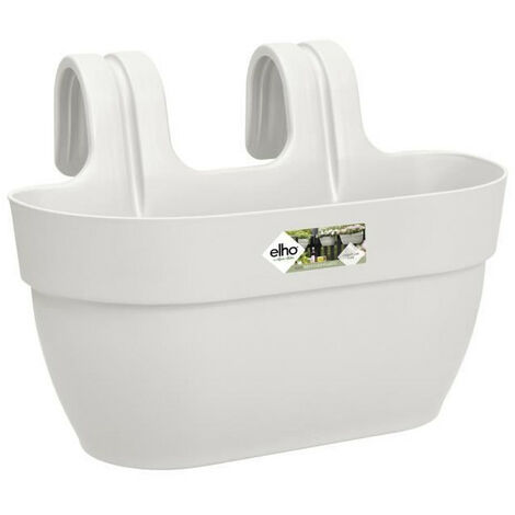 ELHO - Pot de fleurs - Vibia Campana Easy Hanger Medium - Blanc Soie - Balcon exterieur - L 24.1 x W 36 x H 26.5 cm