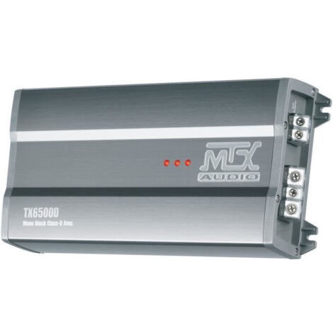 MTX TX6500D Amplificateur 12V Bloc Mono Classe-D 1x500W RMS en Aluminium