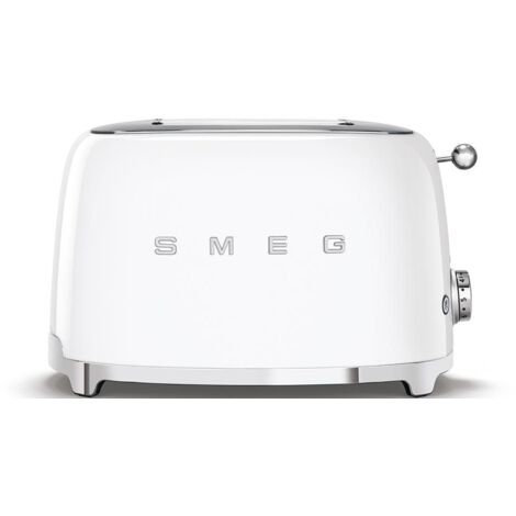 Smeg – Grille-pain 2 tranches 950W – Fentes extra larges pour toastage uniforme – 6 niveaux de brunissage – Tiroir ramasse-miettes amovible