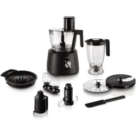 Robot de cuisine multifonction - PHILIPS - HR7776/90 - Série 7000 - 1300W - 12 vitesses - Noir