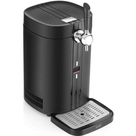 Kitchenchef – Machine à bière professionnelle – Fût pressurisé 5L – Température réglable 3 à 12°C – Tiroir récolte goutte amovible – Poignée ergonomique